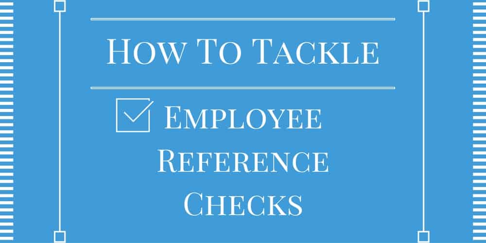 employee reference checks
