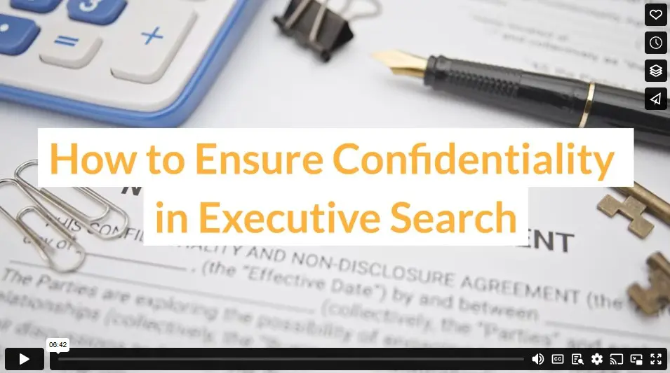 How to Ensure Confidentiality in Executive Search