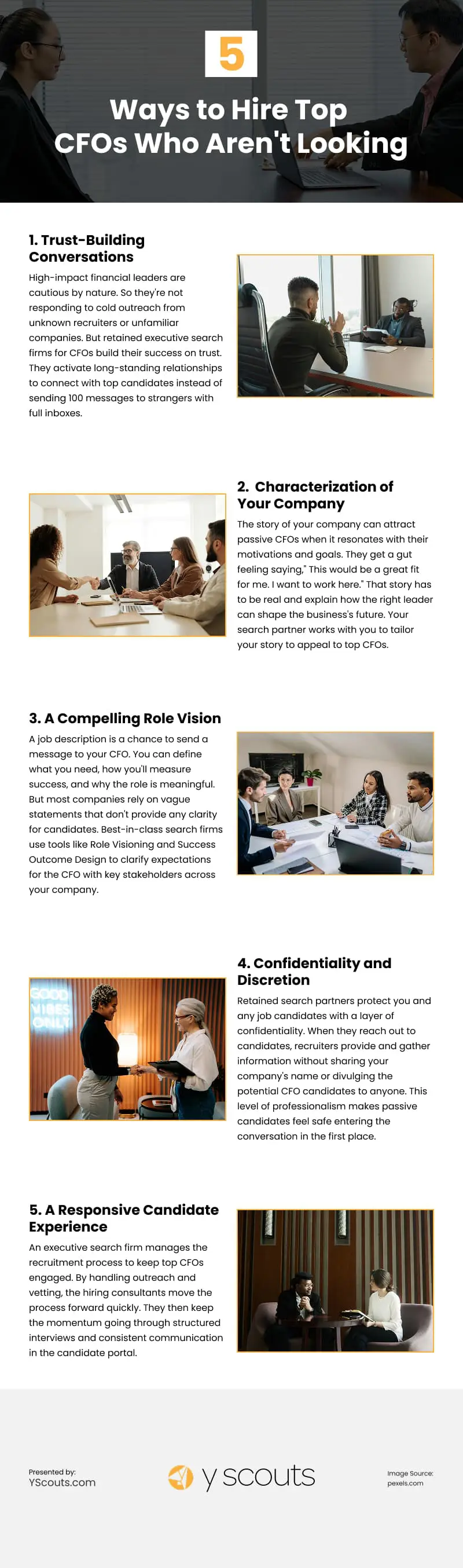 5 Ways to Hire Top CFOs Who Aren't Looking Infographic