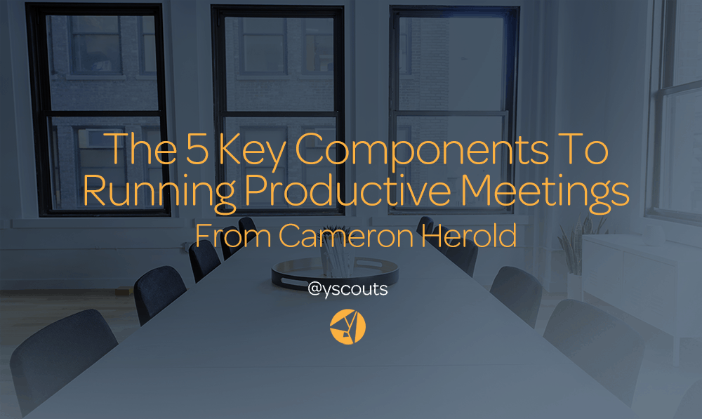 5components running productive meetings